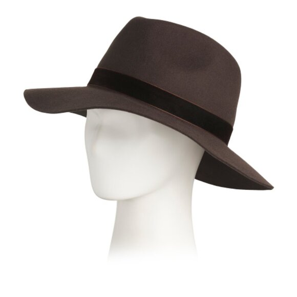 Eugenia Kim Accessories - EUGENIA KIM Wool Fedora With Ribbon Band - Espresso